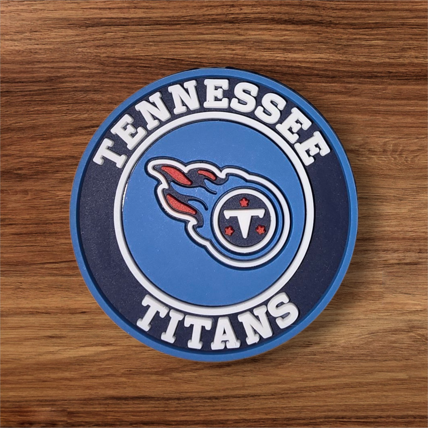 Round  Tennessee Football Focal Bead