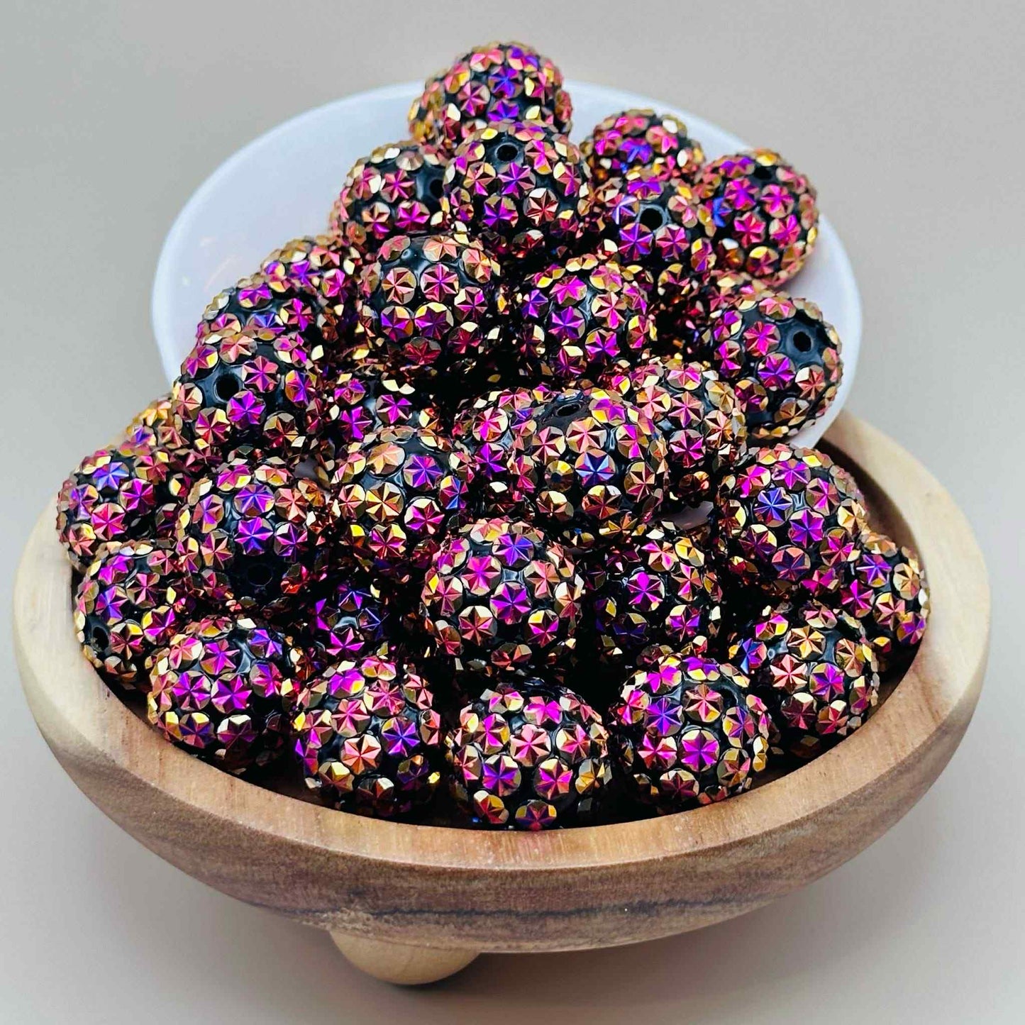 20mm Halloween Vibes Rhinestone Acrylic Beads