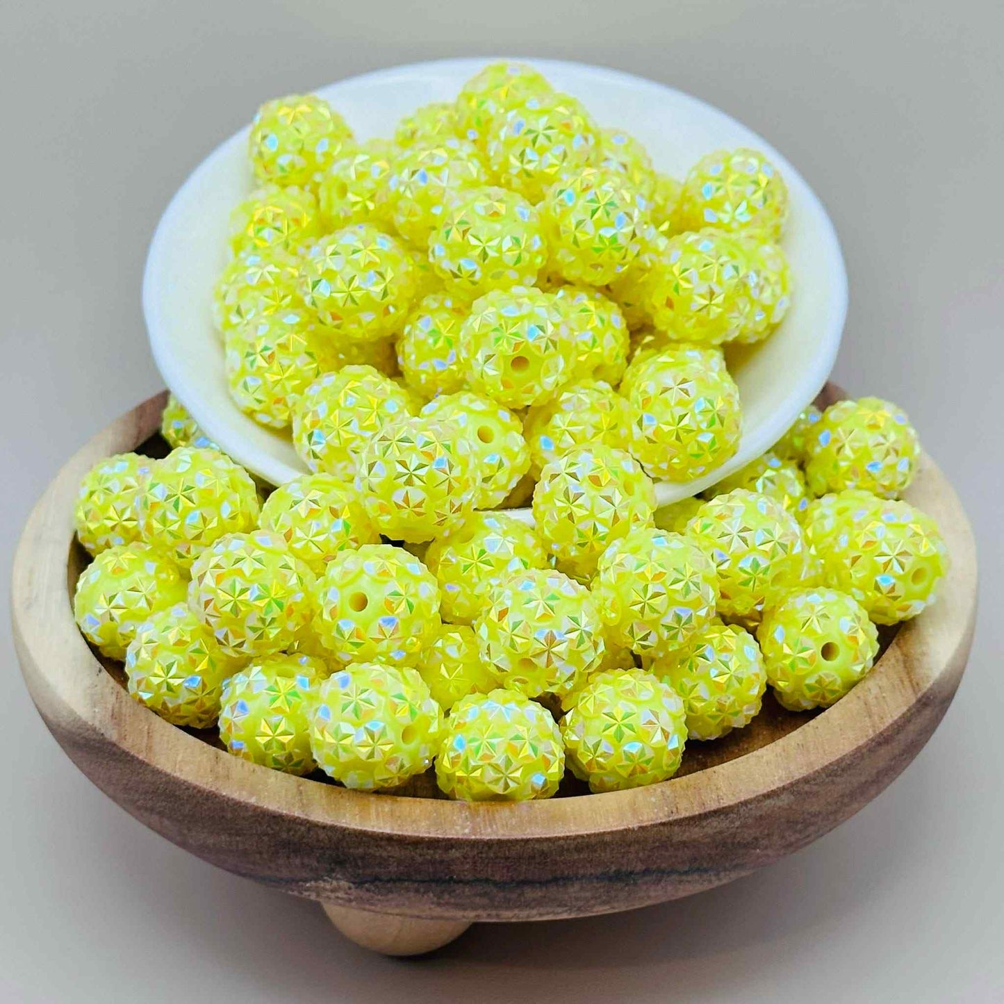 16mm Lemon Drop Rhinestone Acrylic Beads