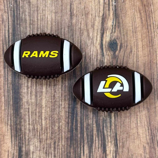 3D Team Football Focal Bead