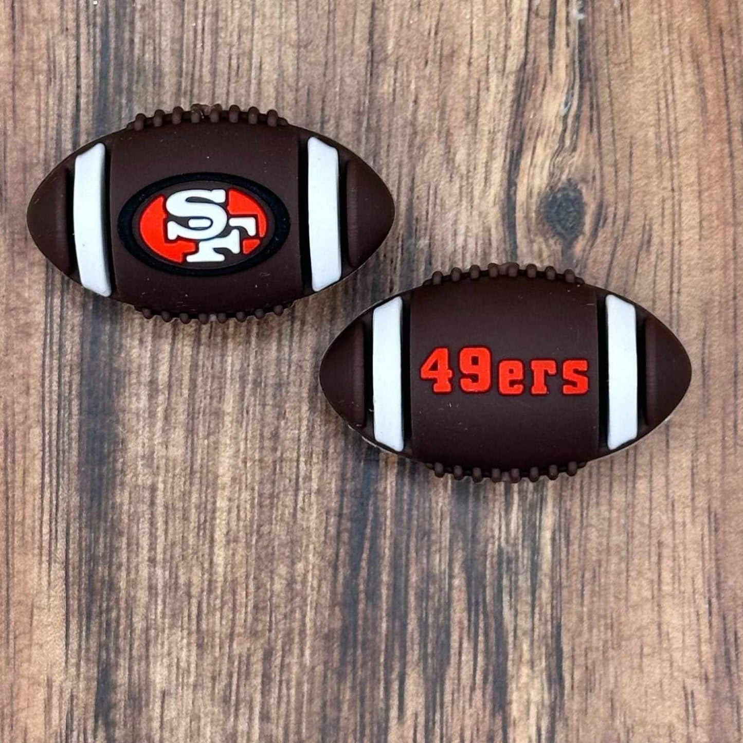 3D Team Football Focal Bead