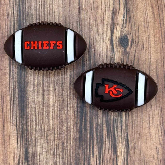 3D Team Football Focal Bead