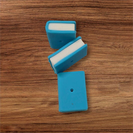 3D Teal Book Focal Bead