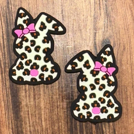 Leopard Print Bunny Focal Bead